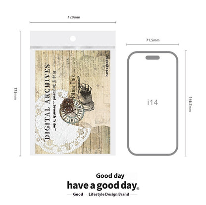 Newly Released at Buy Center: Beautiful Days Retro Double-layer Material English Letter Notebook Decorative Card Suit