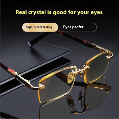 Natural Crystal Reading Glasses Anti-radiation Anti-Blue Ray