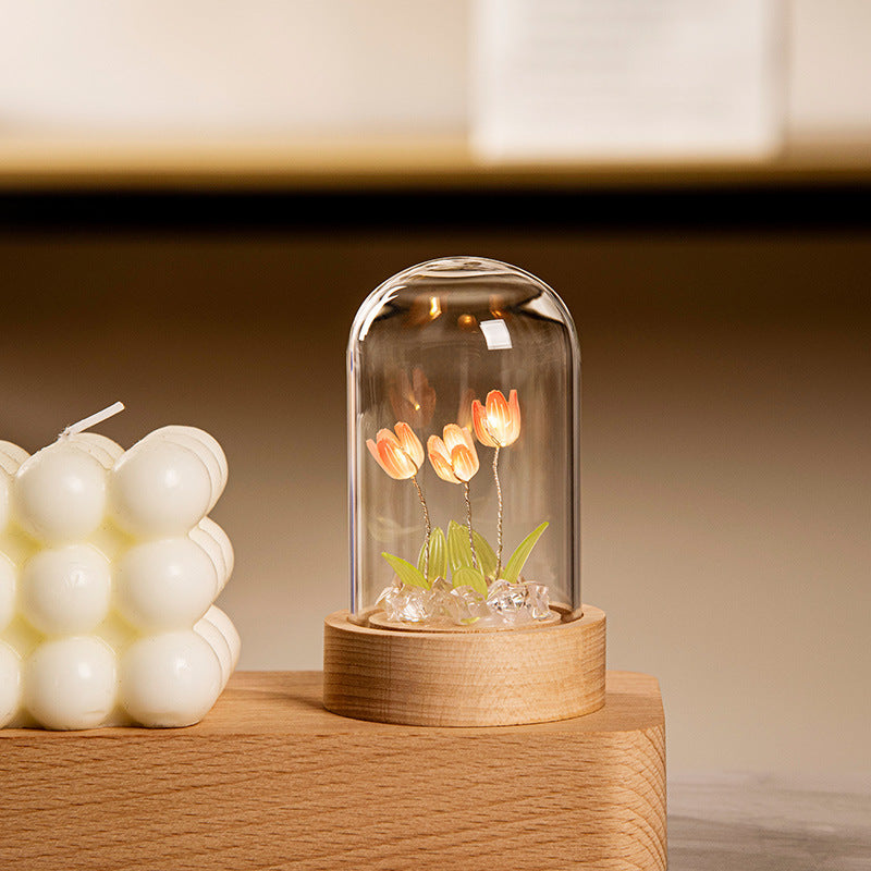 Tulip Small Night Lamp Handmade Desktop Decoration Buy Center