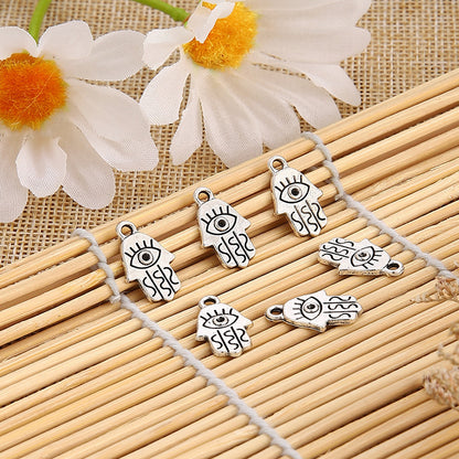 New Retro Alloy Butterfly Hollow Lucky Tree And Other Multi-element Carving Pattern Small Pendant