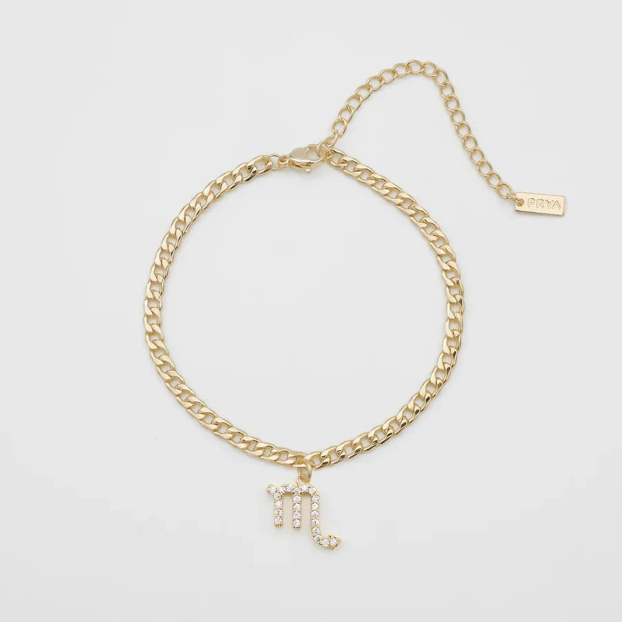 Simple Micro Inlaid Zircon Chain Constellation Anklet Buy Center