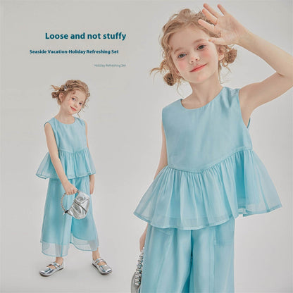 Hot New Items at Buy Center: Girls' Fashion Casual Two-piece Suit