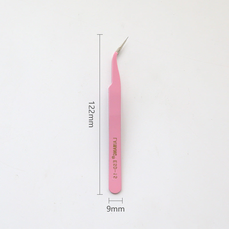 Trending Now at Buy Center: Stainless Steel Tweezers Macaron Colored Handbook And Paper Tape Pink Curved