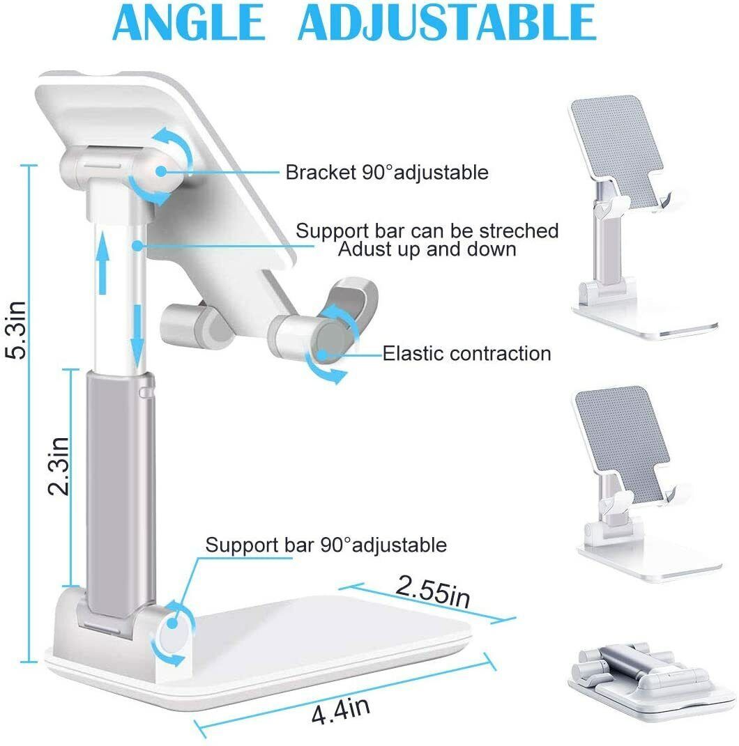 Cell Phone Stand Desktop Holder Tablet Stand Mount Mobile Phone Desktop Tablet Holder Table Cell Foldable Extend Support Desk Mobile Phone Holder Stand Buy Center