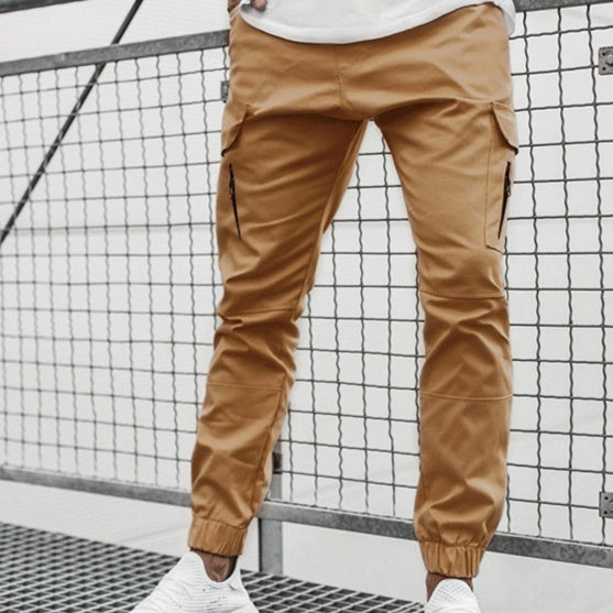 Newly Released at Buy Center: Men's Side Zipper Pocket Decoration Casual Long Pants