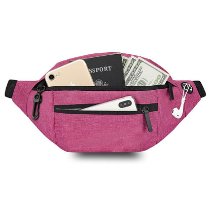 Outdoor Leisure Sports Waist Bag Waterproof Workout Travel Crossbody