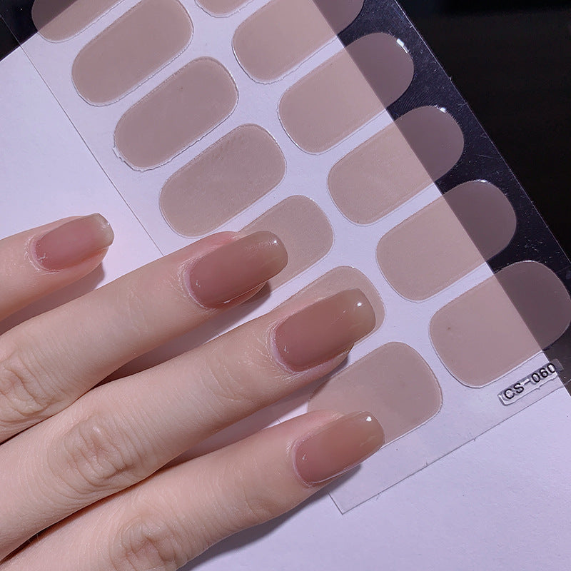 Hot New Items at Buy Center: Solid Color 16 Small Stickers Nail Stickers Simple Nail Stickers CS060