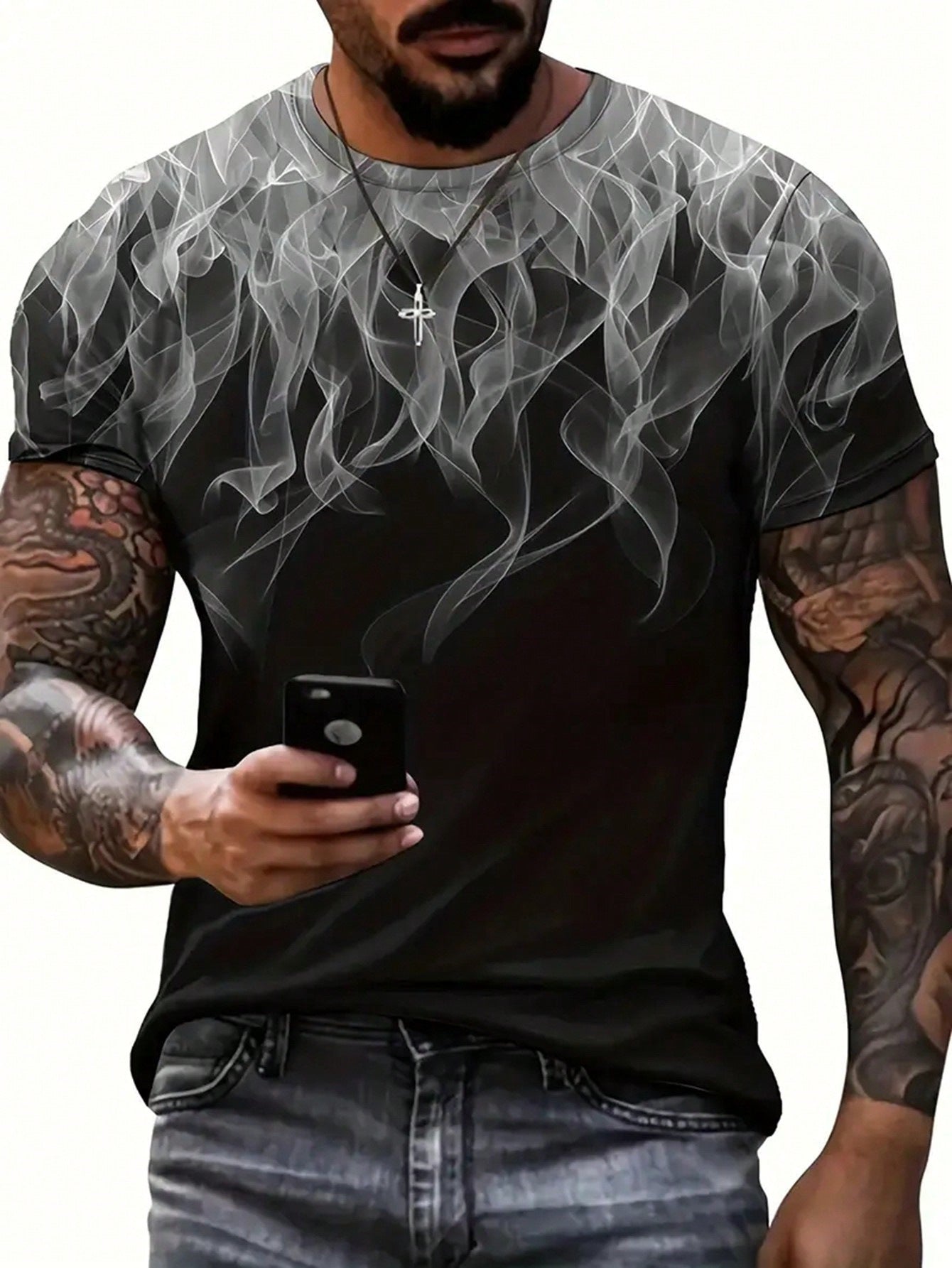 Camiseta de moda para hombre