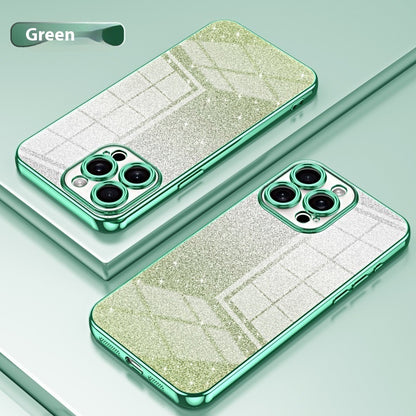 Buy Center Excellence-Gradient Plating Protective Cover Phone Case Green