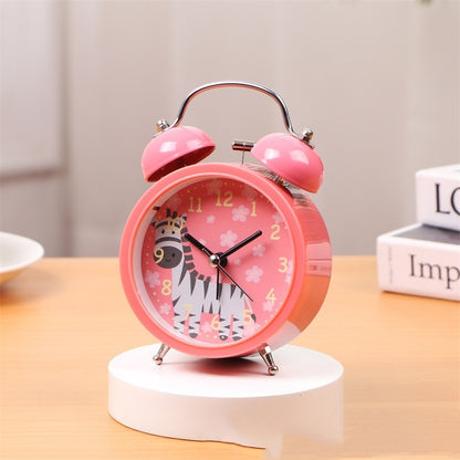 Just Arrived at Buy Center: Fashion Creative Animal Face 3-inch Bell Alarm Clock Red