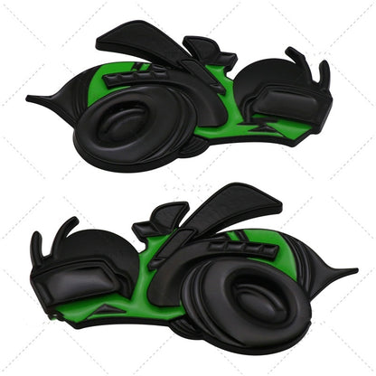 Hot New Items at Buy Center: Big Bee Labeling Super Large Pair Bumper Stickers Green And Black Pairs Large Size