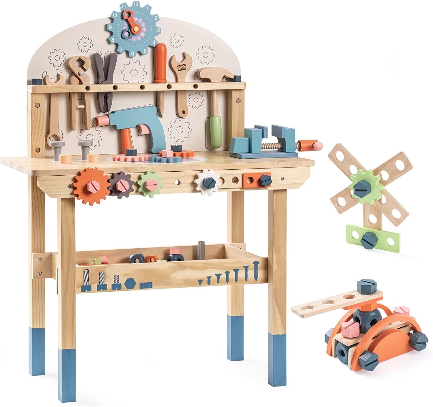 Fresh Arrivals at Buy Center: ROBOTIME Workbench Play Set Toddlers Kids Pretend Tool Bench Toy Workshop Toys