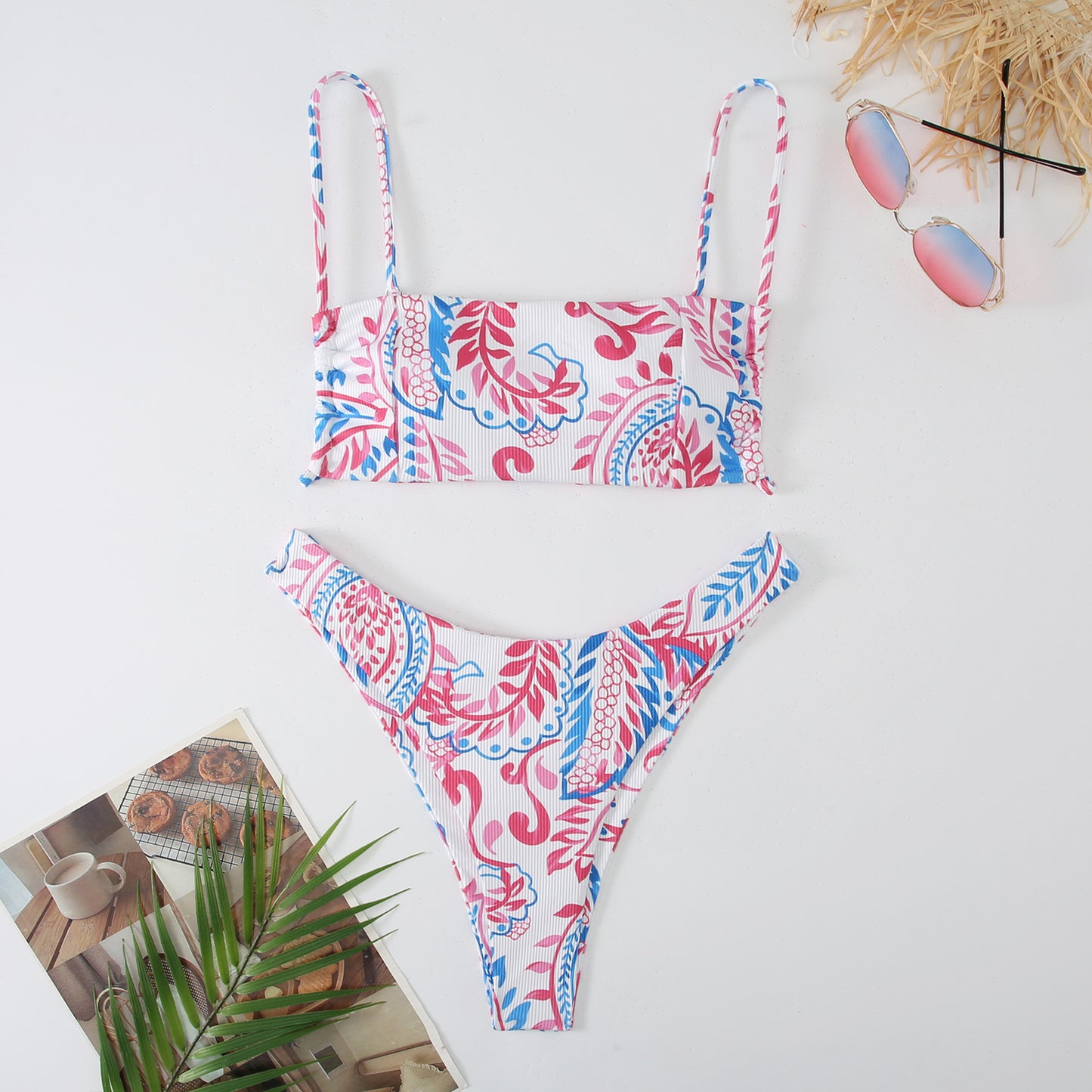 Hot New Items at Buy Center: Printed Split Swimsuit European And American Swimsuit Picture Color 1