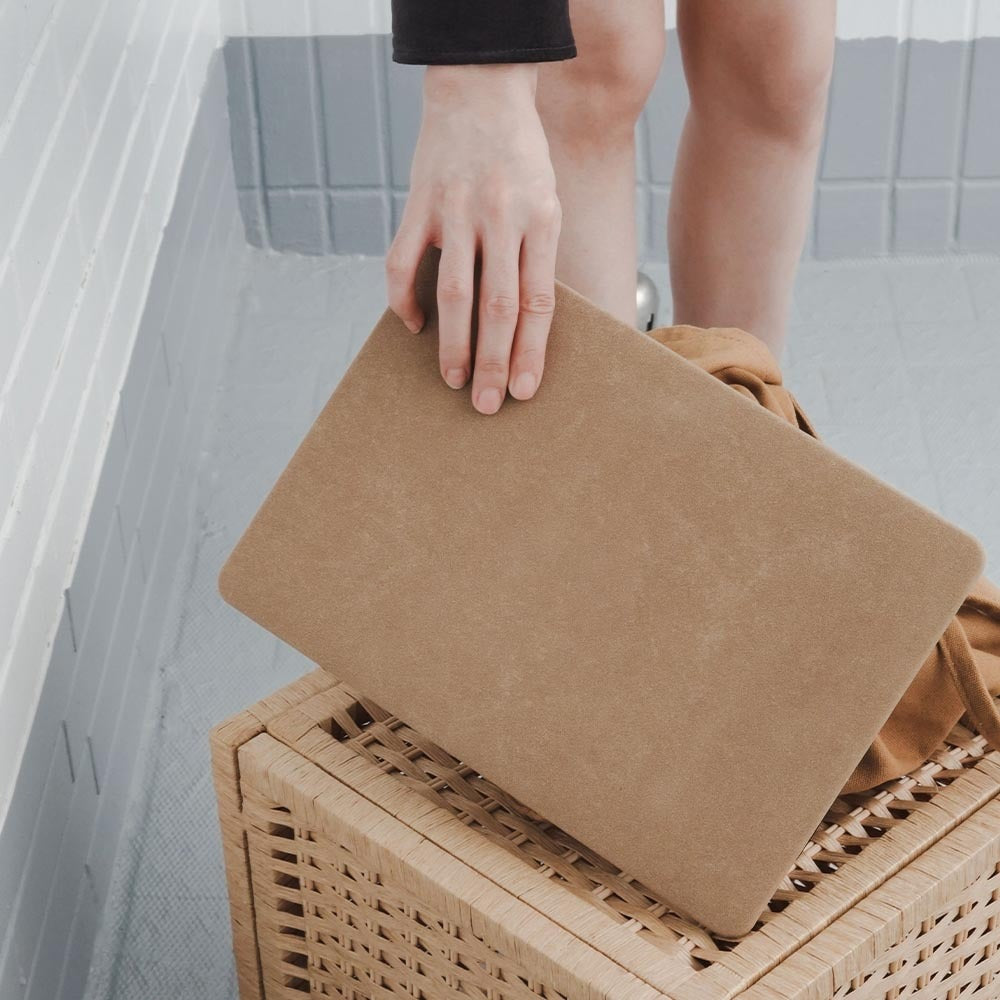 Just Arrived at Buy Center: Simple Cocoa Brown Suede Computer Case