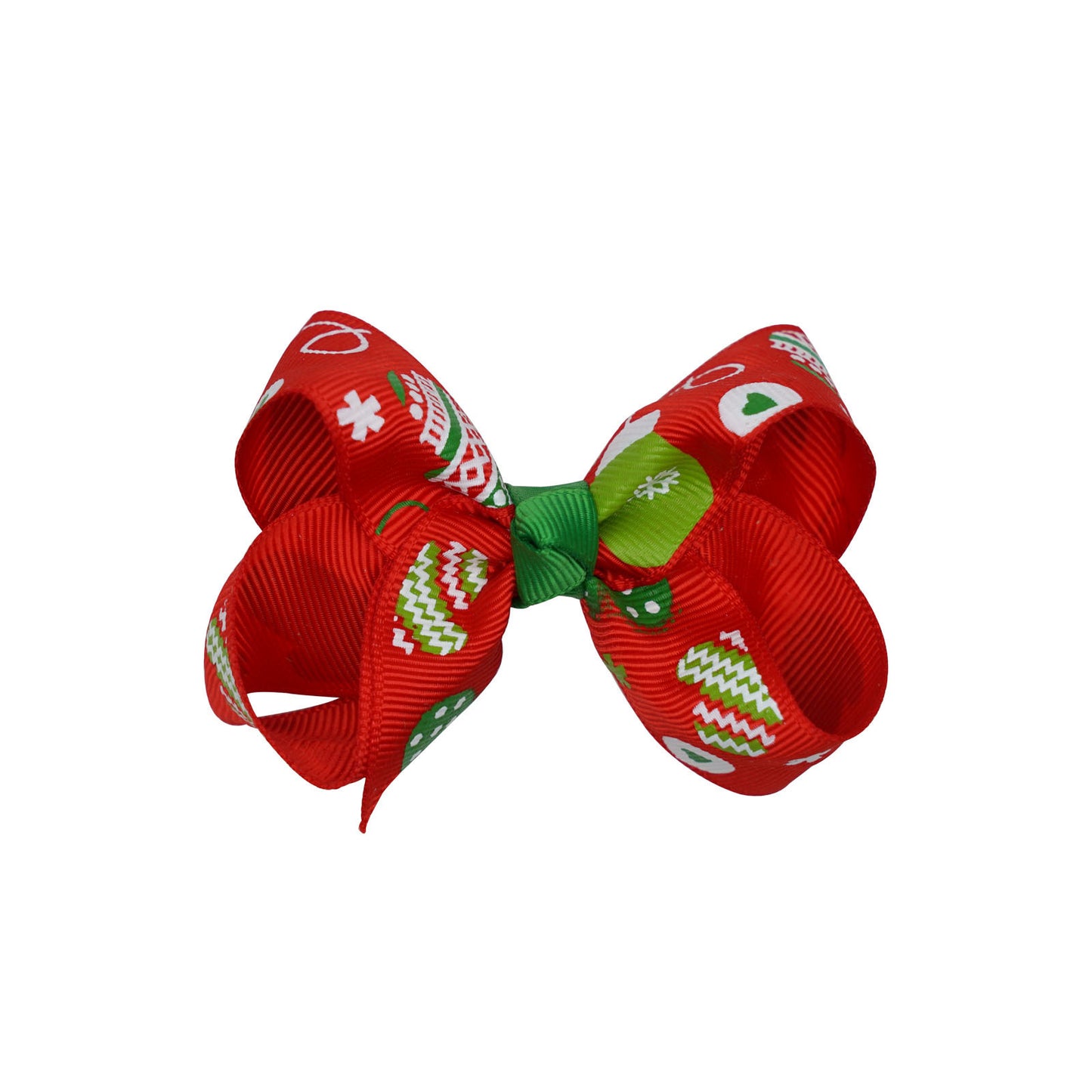 Santa Claus Printed Bow Barrettes European And American Buy Center