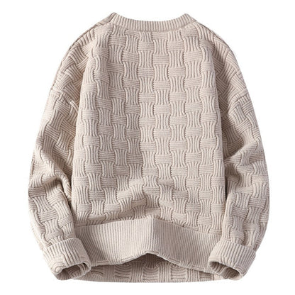 Knitted Men's New Fashion Round Neck Sweater Buy Center