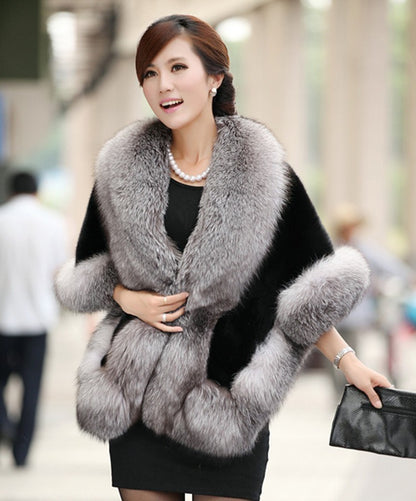 Women's Fur Talma Fur Warm Rabbit Fur Coat Buy Center