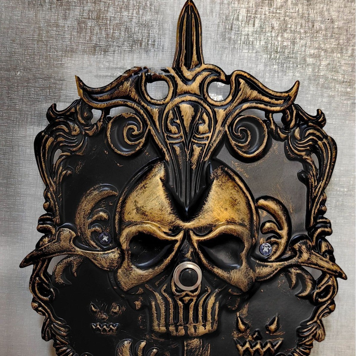 Just Arrived at Buy Center: Halloween Skull Doorbell Decoration