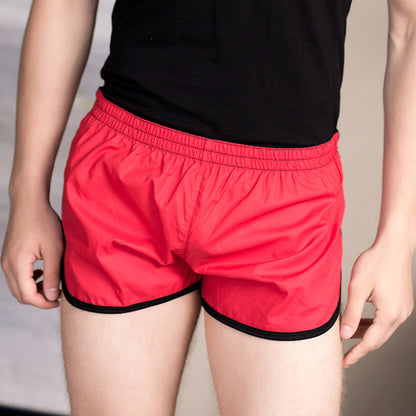 Hot New Items at Buy Center: Men's Stretch Cotton Home Pants Sports Shorts Underpants Red