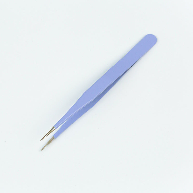 Trending Now at Buy Center: Stainless Steel Tweezers Macaron Colored Handbook And Paper Tape Blue Erect