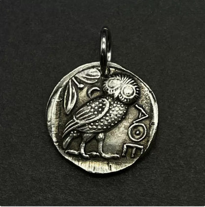 Buy Center Handpicked- Greek Coin Relief Alien Antique Copper Old Silver Commemorative Medal