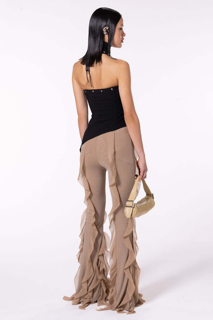 Hot New Items at Buy Center: Ear Flying Pants Slim-fit Micro Flared Pants Women