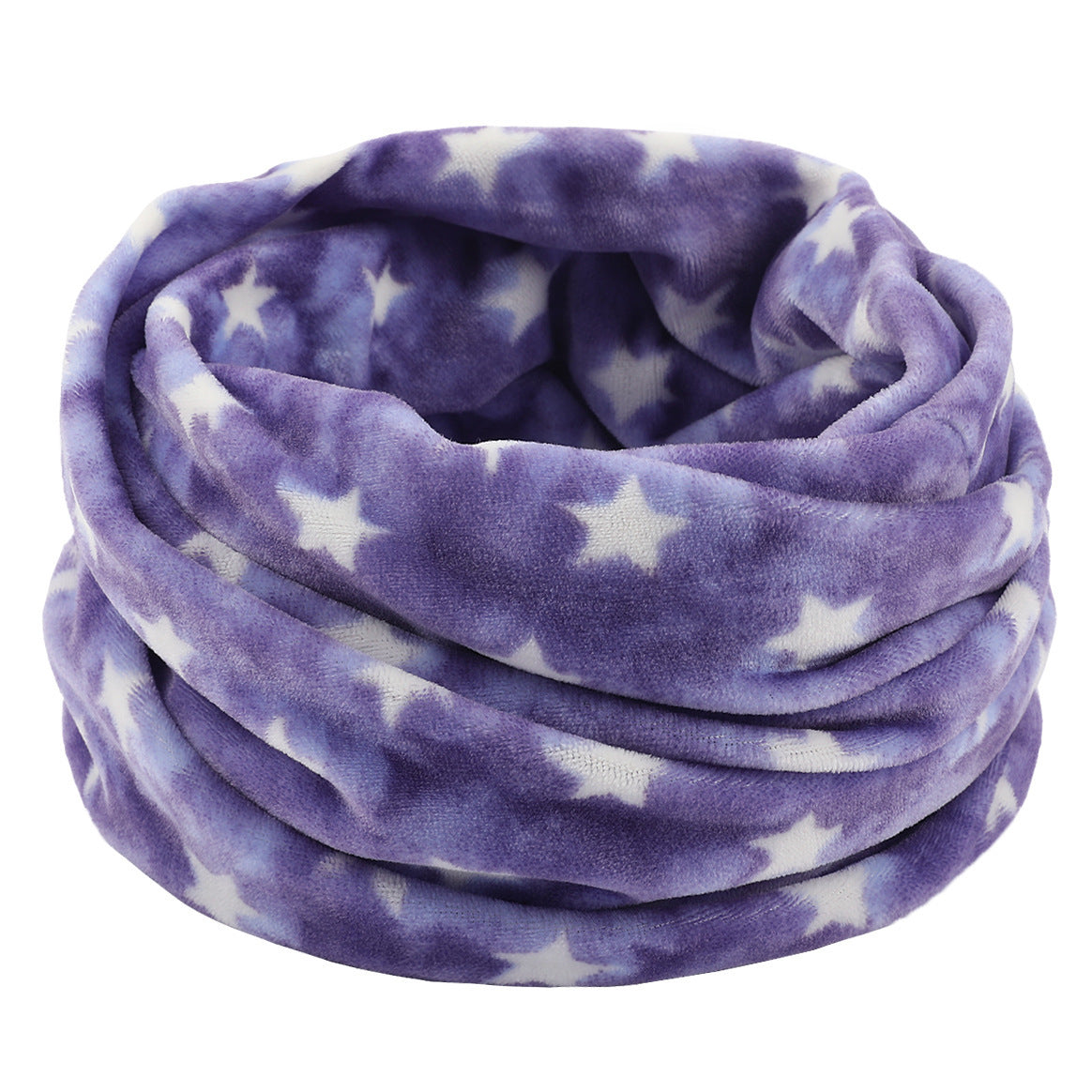 Warm Short Velvet Double-layer Knitted Scarf Buy Center