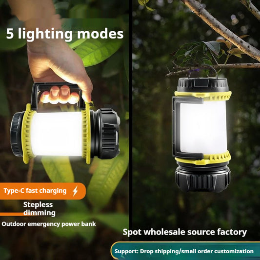 New Portable Outdoor Emergency TYPE-C Charging Camping Lantern