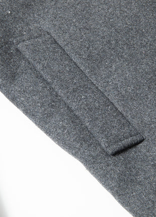 Men's Woolen Overcoat With Fleece And Thick Lapels