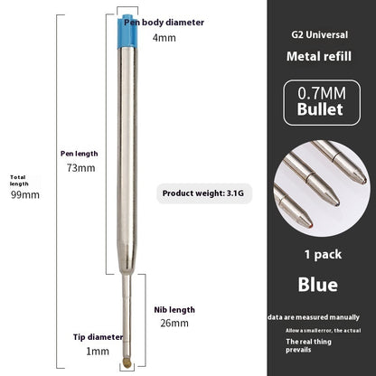 Newly Released at Buy Center: Metal Refill Total Length 99mm Metal Ball Point Pen Core Blue