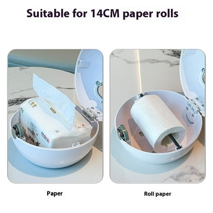 Just Arrived at Buy Center: Toilet Toilet Paper Box Wall-mounted Toilet Creative Tissue Box Punch-free