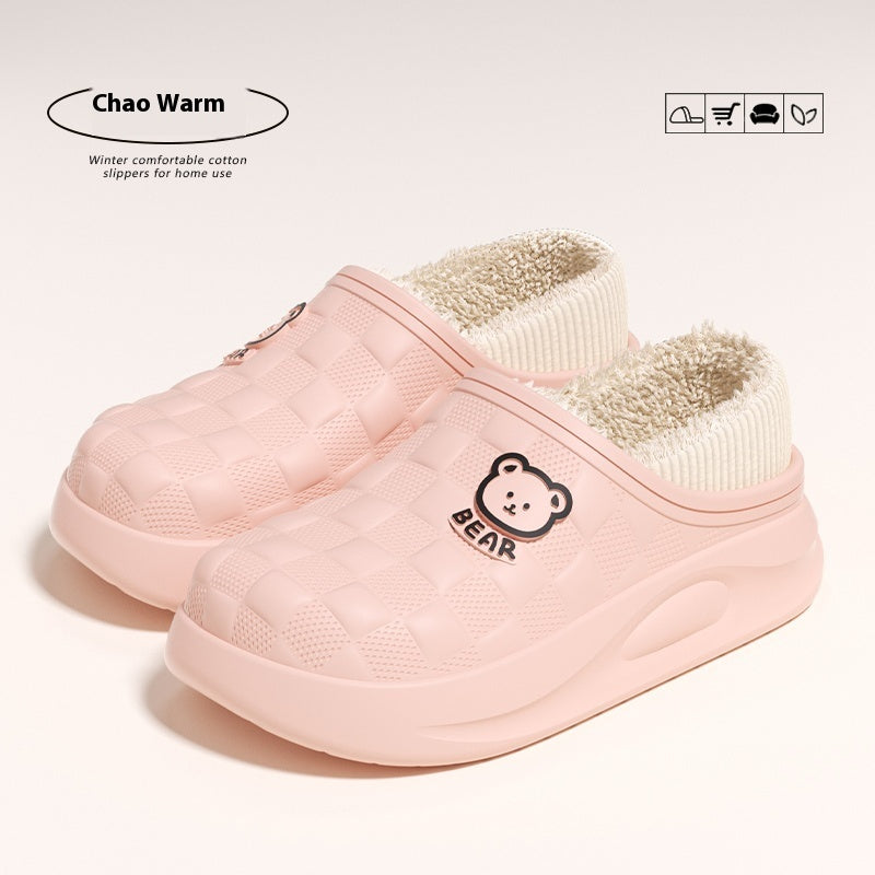 Waterproof Cotton Slippers For Women's Winter Outerwear Bag And Cute Buy Center