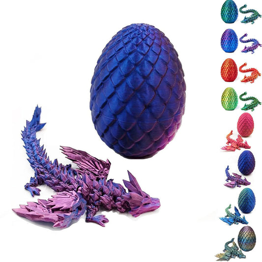 Hot New Items at Buy Center: Print Dragon Ornaments Colorful Movable Crystal Creative Christmas Easter Eggs