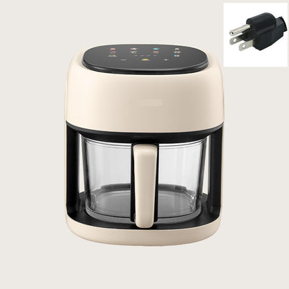 Hot New Arrivals at Buy Center: Home Intelligent Large Capacity Visual Multifunctional Air Fryer 4.5L White US