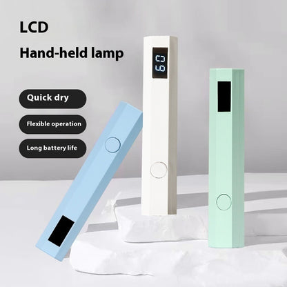 Newly Released at Buy Center: Nail Belt Display Screen Portable Home Power Storage Design Handheld Lamp Nail Tip Phototherapy Not Black Hand