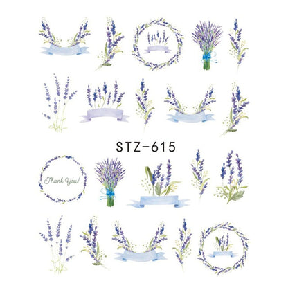 Trending Now at Buy Center: 1pcs Nail Sticker Butterfly Flower Water Transfer Decal Sliders for Nail Art Decoration Tattoo Manicure Wraps Tools Tip JISTZ508 STZ 615