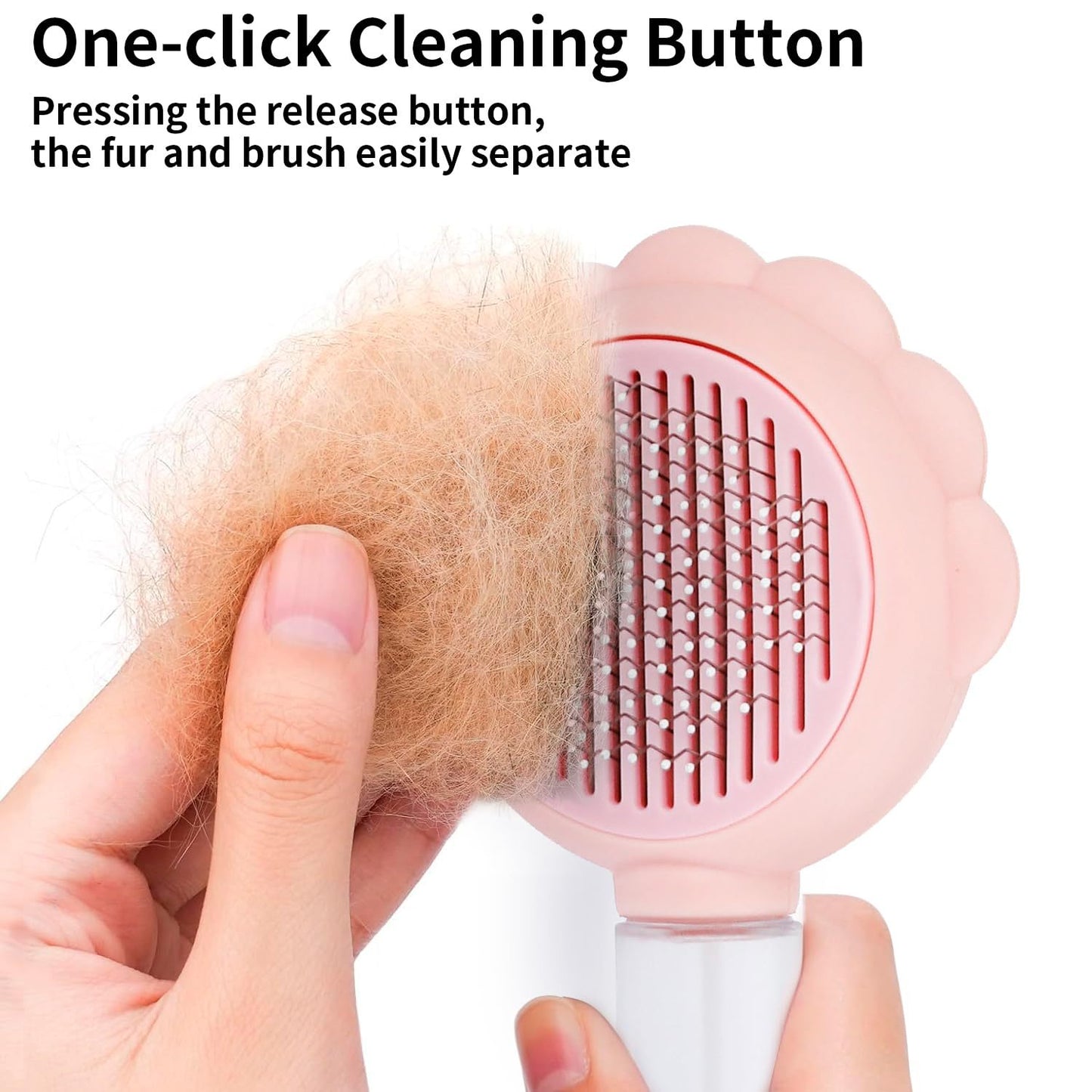 New Spray Cat Brushes For Indoor Cats With Release Button Cat Brush For Shedding Massage Grooming Self Cleaning Slicker Brush For Dogs Cats Pet Brush Comb For Long Short Hair Cats Remove Loose Fur