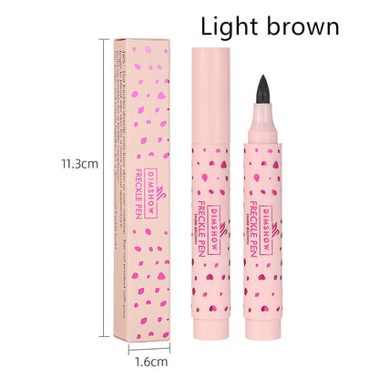 Buy Center Handpicked- Natural Simulation Waterproof Freckle Pen Color Rendering Smear-proof Makeup Light Brown