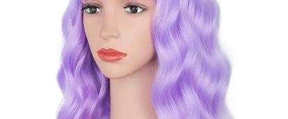 Buy Center Hot Pick-Head Fluffy Chemical Fiber Wig Purple