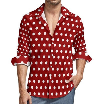 Chemise à manches longues pour homme avec impression numérique