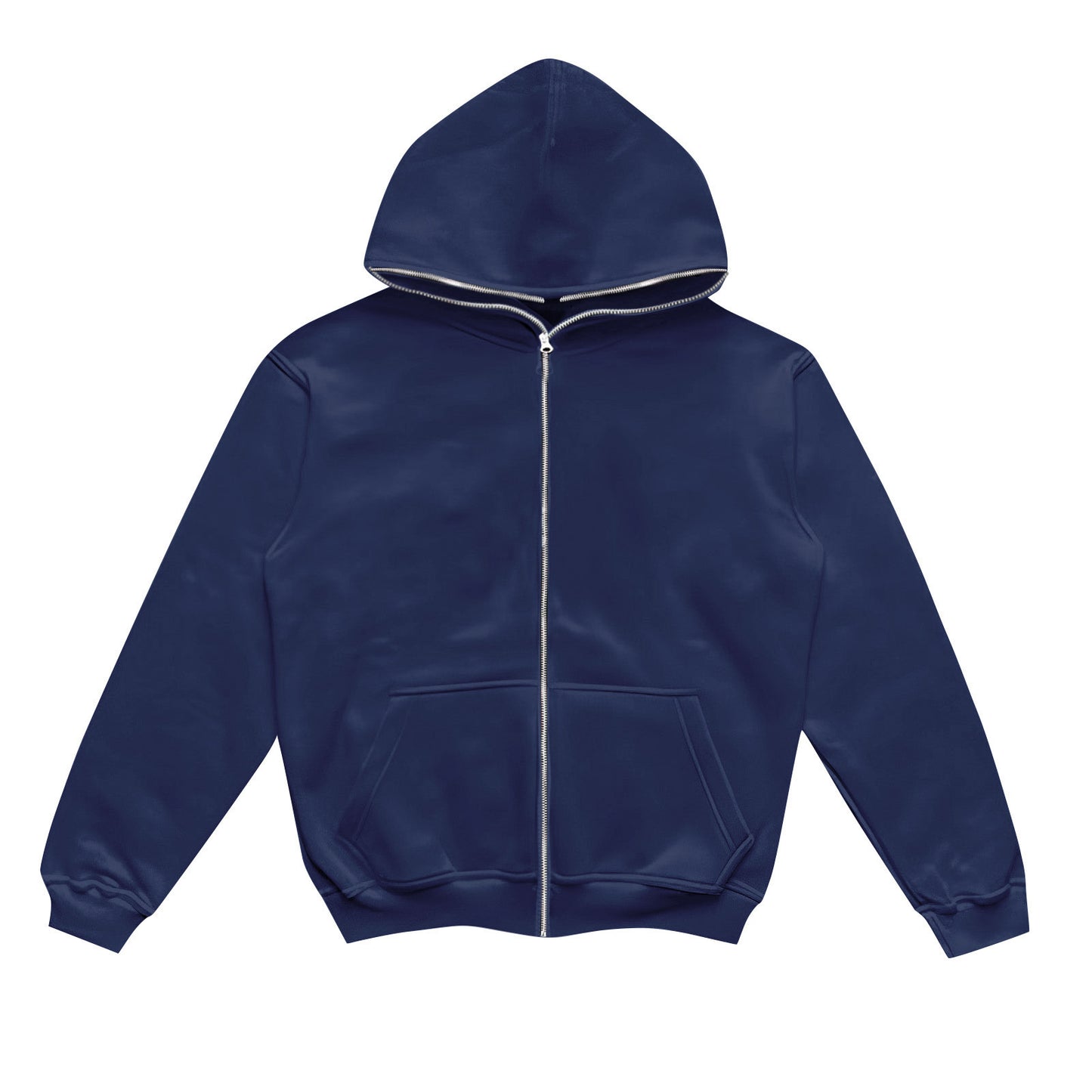 Fresh on the Scene at Buy Center: Men's And Women's Sparkling Style Zipper Cardigan Hoodie Plus Size 5 Navy Blue