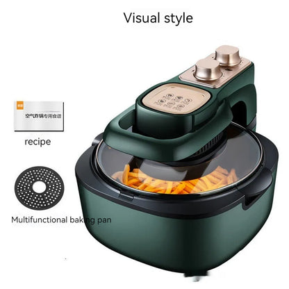 Newly Released at Buy Center: Household Large Caliber Fully Automatic Air Fryer Green Visible CH