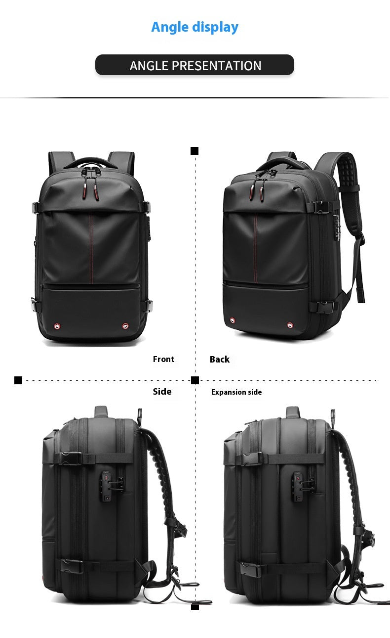 Newly Released at Buy Center: Men's Large-capacity Backpack Dry Wet Separation Anti-theft Package Business Leisure Unisex Backpack