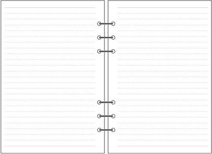 Fresh Arrivals at Buy Center: 6-hole Notebook Loose-leaf Refill Blank Dot Matrix Horizontal Line A5 horizontal line inner page