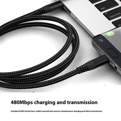 Braided Double Typec Fast Charging Cable | Phones & Accessories1 | Buy Center