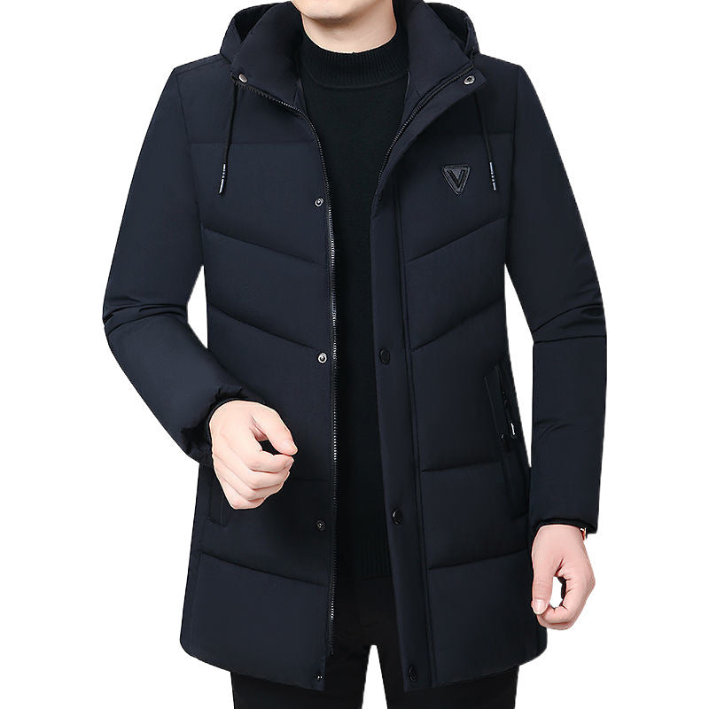 Winter Middle-aged And Elderly Men's Coat Thickened