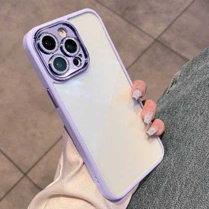 Newly Arrived at Buy Center: Electroplated Glitter Lens Film Full Package Phone Case Lilac Purple