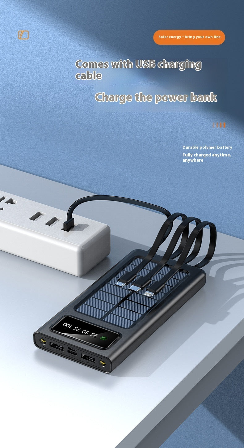 Just Arrived at Buy Center: With Cable Four-wire Solar Energy Portable Battery For Mobile Phones