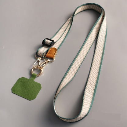 New at Buy Center: Mobile Phone Lanyard Crossbody Bag Solid Color Long Braces Detachable Multi-purpose Strap Rope Green