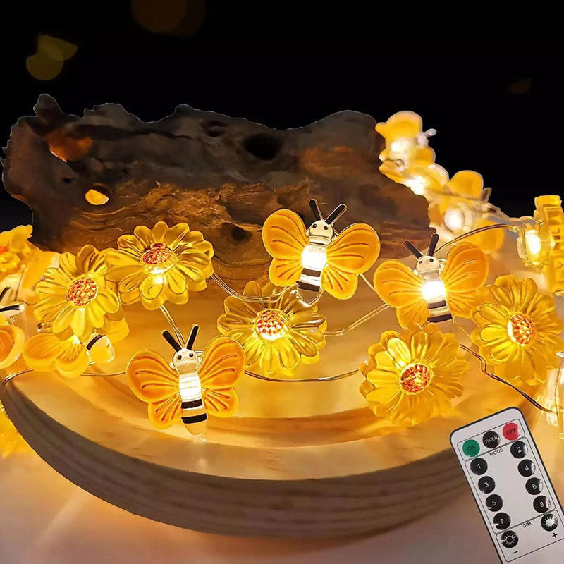 Fresh Arrivals at Buy Center: Bee Flower Shape Room Festival Decorative String Lights